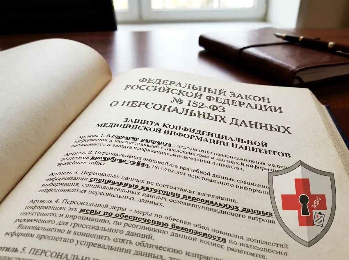 Федеральный закон 152-ФЗ о персональных данных, официальный текст закона, защита конфиденциальной медицинской информации пациентов